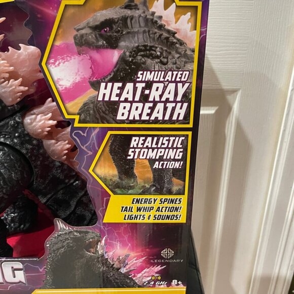 GODZILLA X KONG THE NEW EMPIRE R/C HEAT RAY BREATH REALISTIC LIGHTS SOUND RARE - Picture 9 of 15